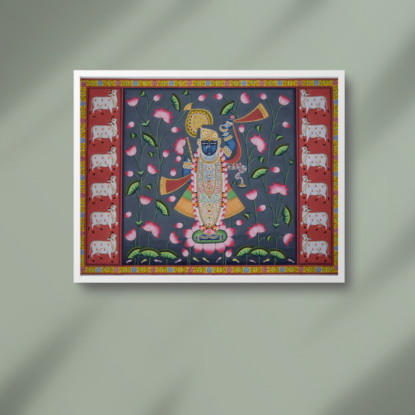 Shreenath Ji With Kamaltali Pichwai