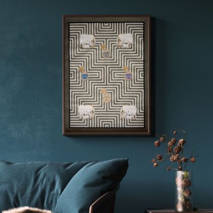 Mukharwind with Cows In A Pattern