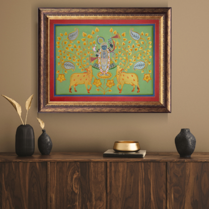Shreenath Ji With Cows New Pattern