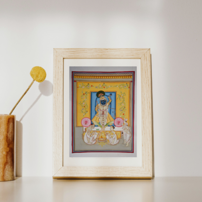 Shrenath Ji Dugdha Abhishekh Pichwai