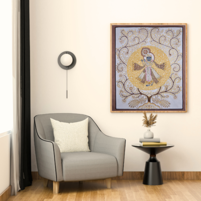 Kalamkari With Krishna