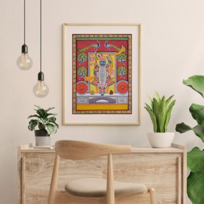 Shreenath Ji Savroop with Unique Border